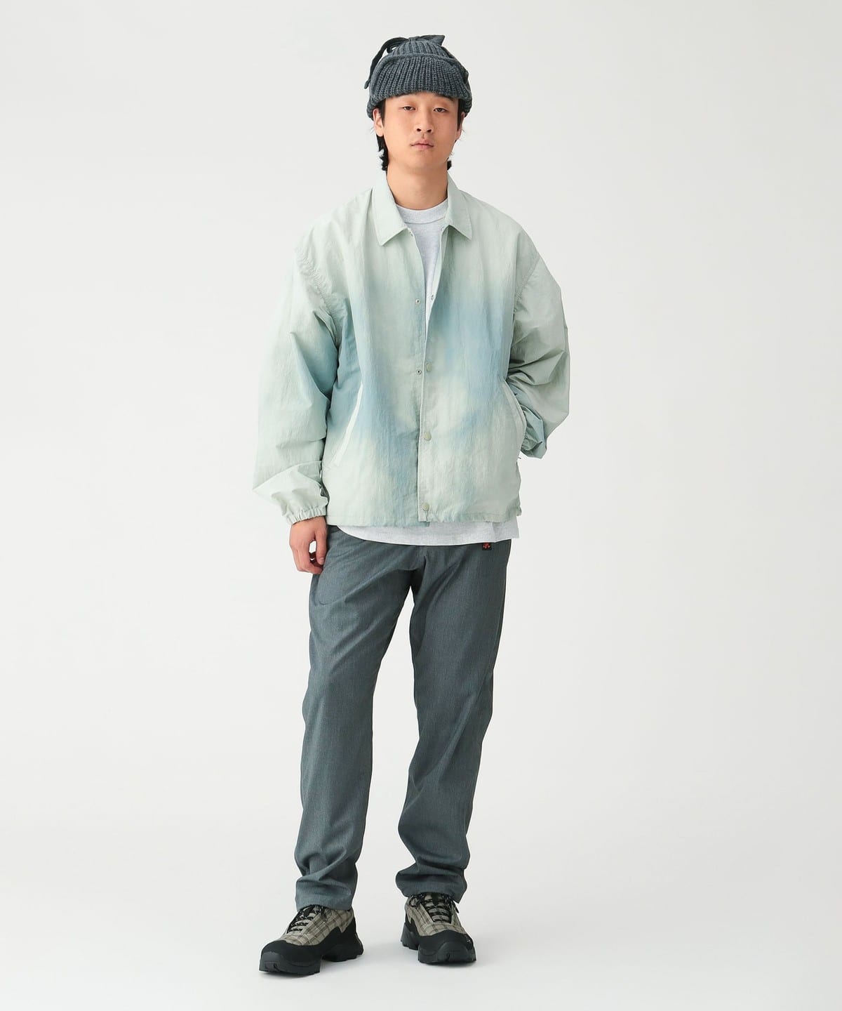 BEAMS Fade Coach Jacket - Sage