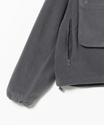 BEAMS Fleece Zip Blouson - Grey