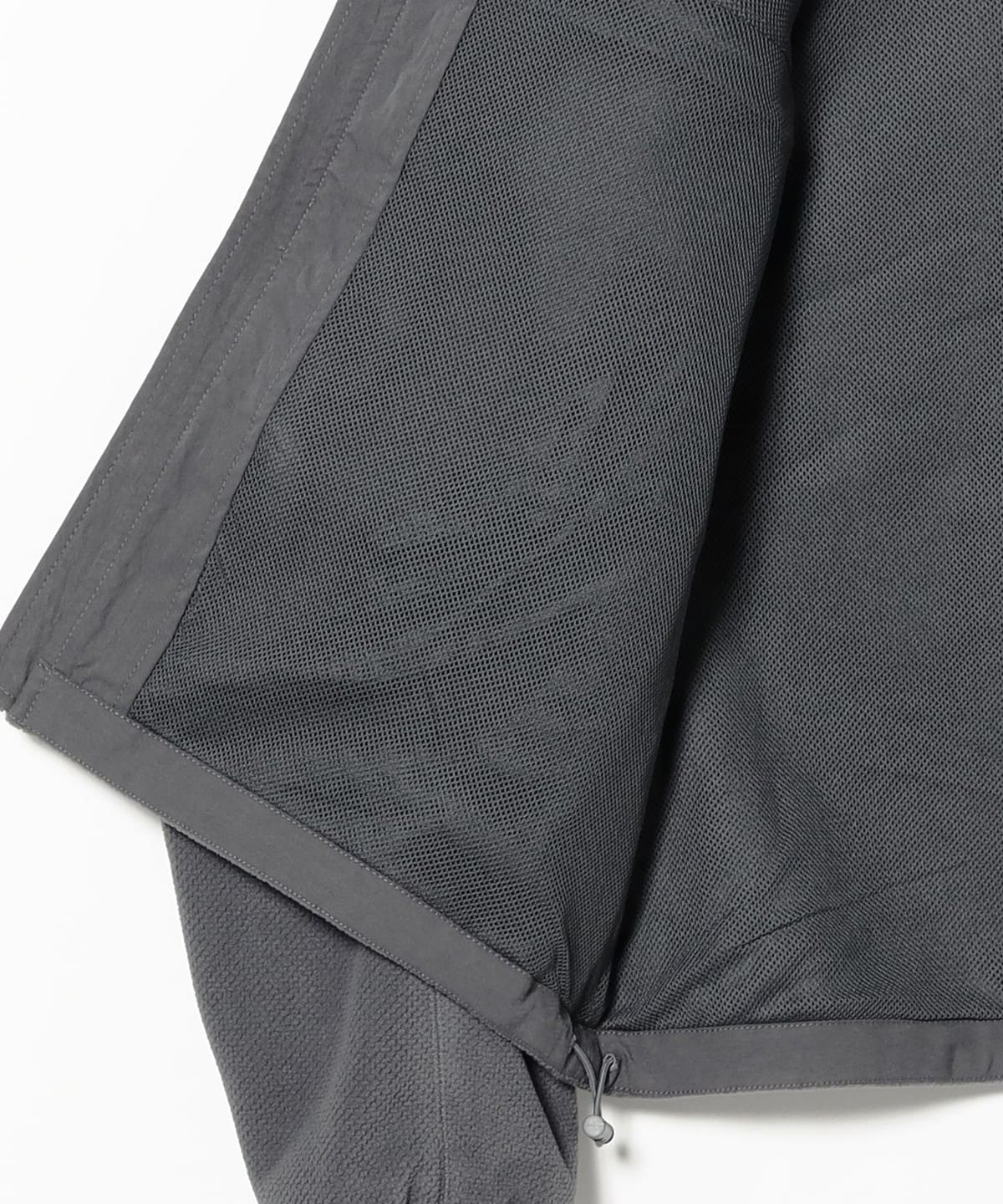 BEAMS Fleece Zip Blouson - Grey