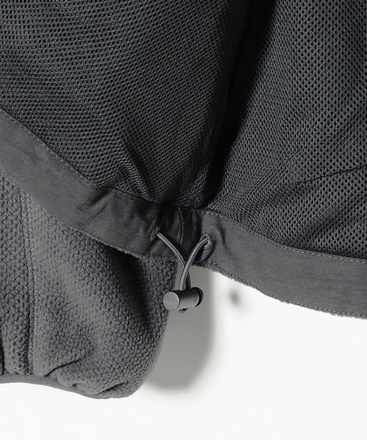 BEAMS Fleece Zip Blouson - Grey