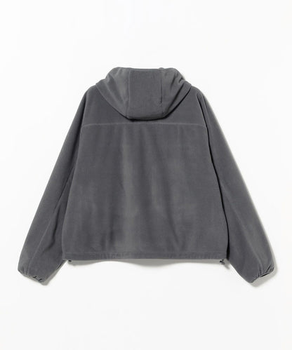 BEAMS Fleece Zip Blouson - Grey