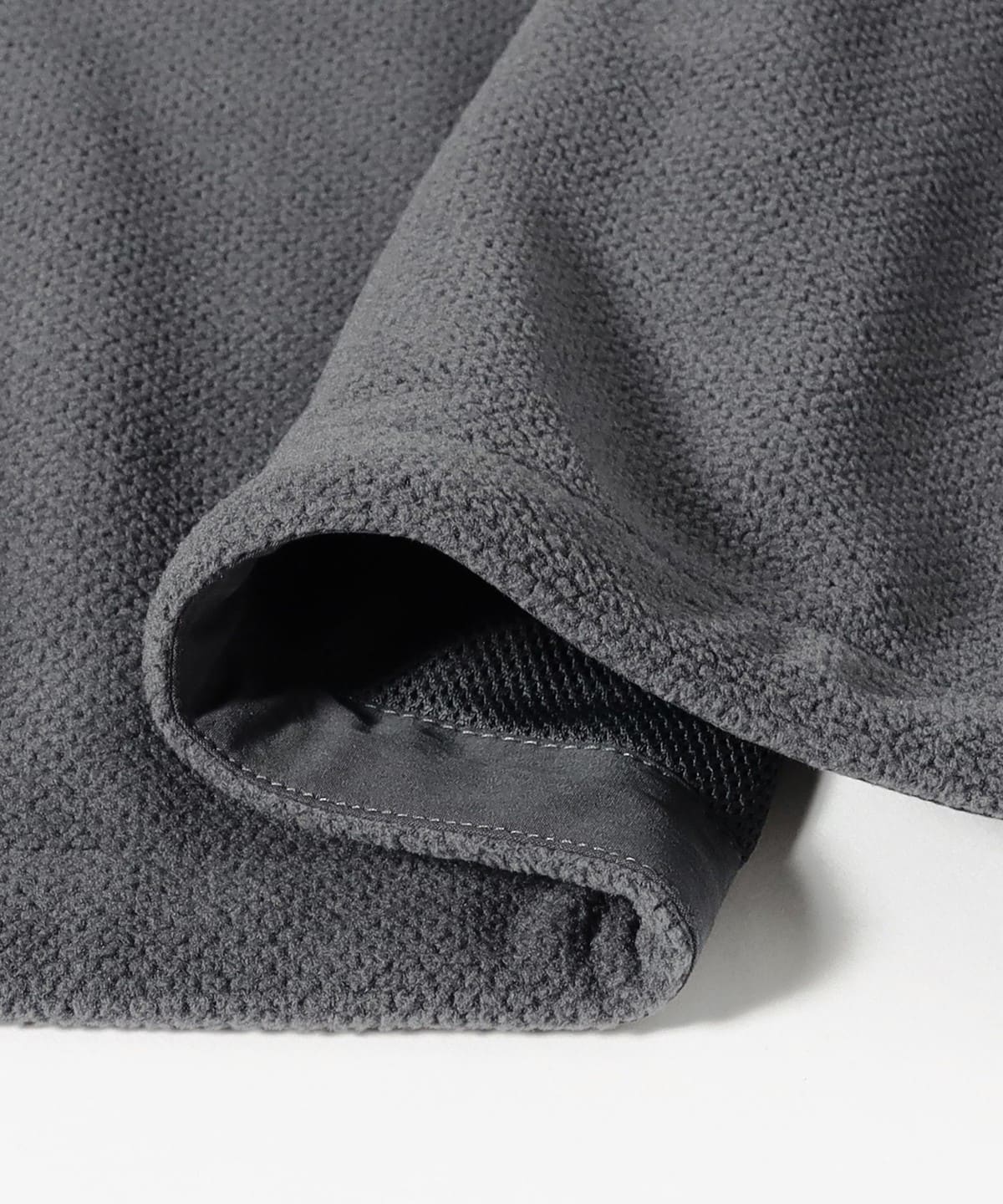BEAMS Fleece Zip Blouson - Grey