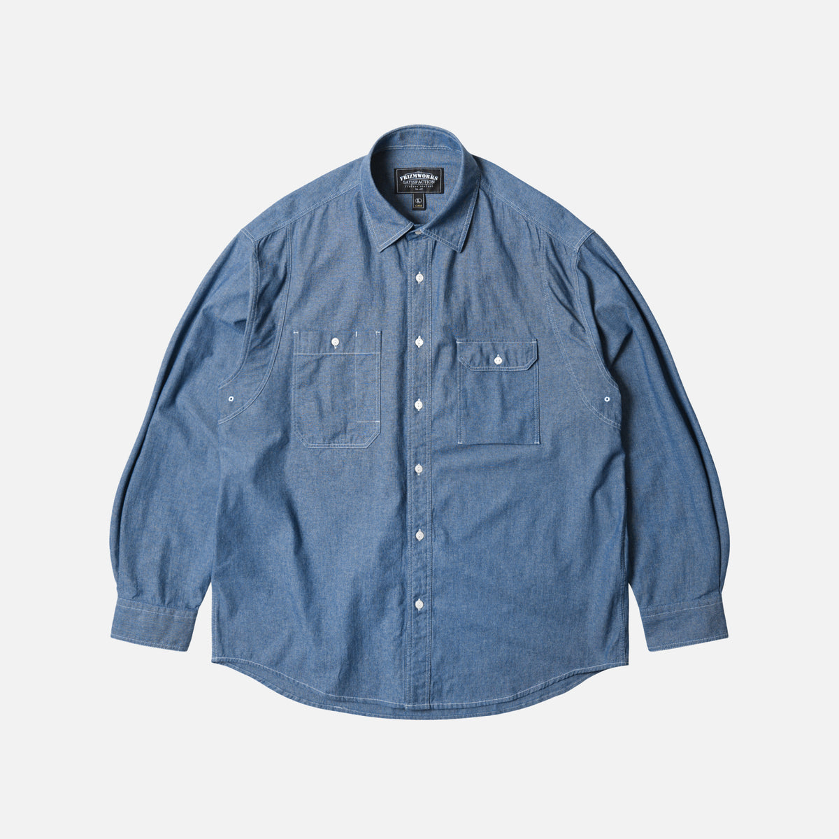 FrizmWorks Chambray Work Shirt - Blue