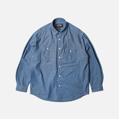 FrizmWorks Chambray Work Shirt - Blue