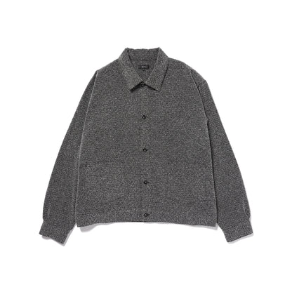 BEAMS Boucle Tweed Shirt - Black