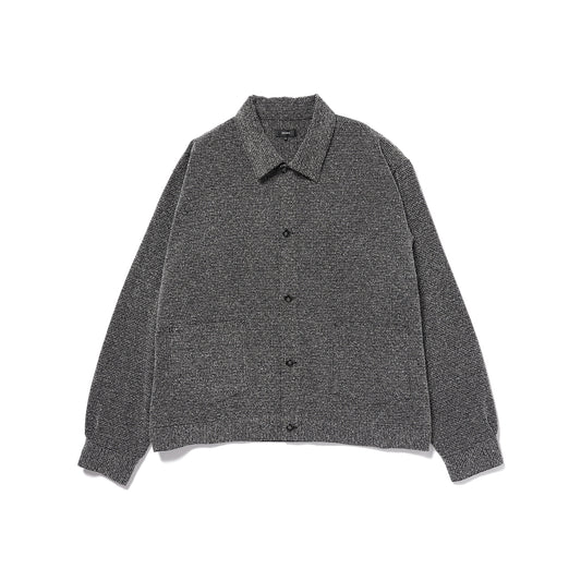 BEAMS Boucle Tweed Shirt - Black