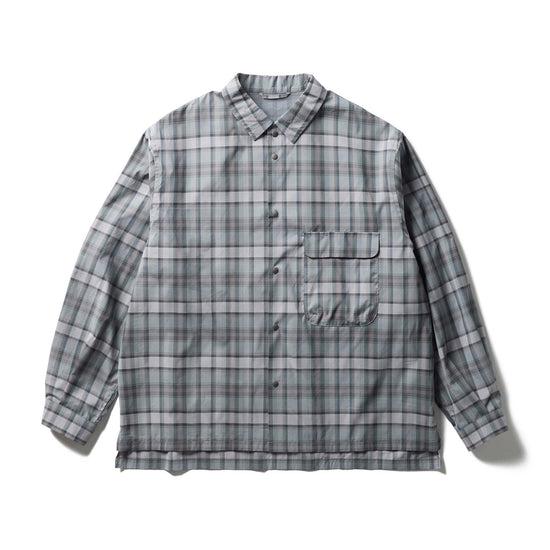 Snow Peak Fade Check Breezy Shirt - Greige