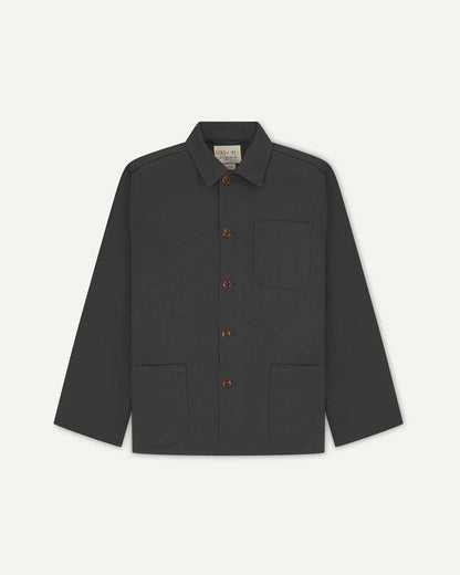 Uskees Button Overshirt Charcoal #3001