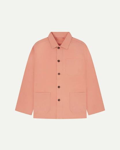 Uskees Button Overshirt Coral #3001