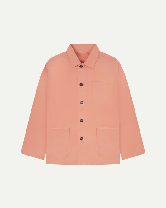 Uskees Button Overshirt Coral #3001