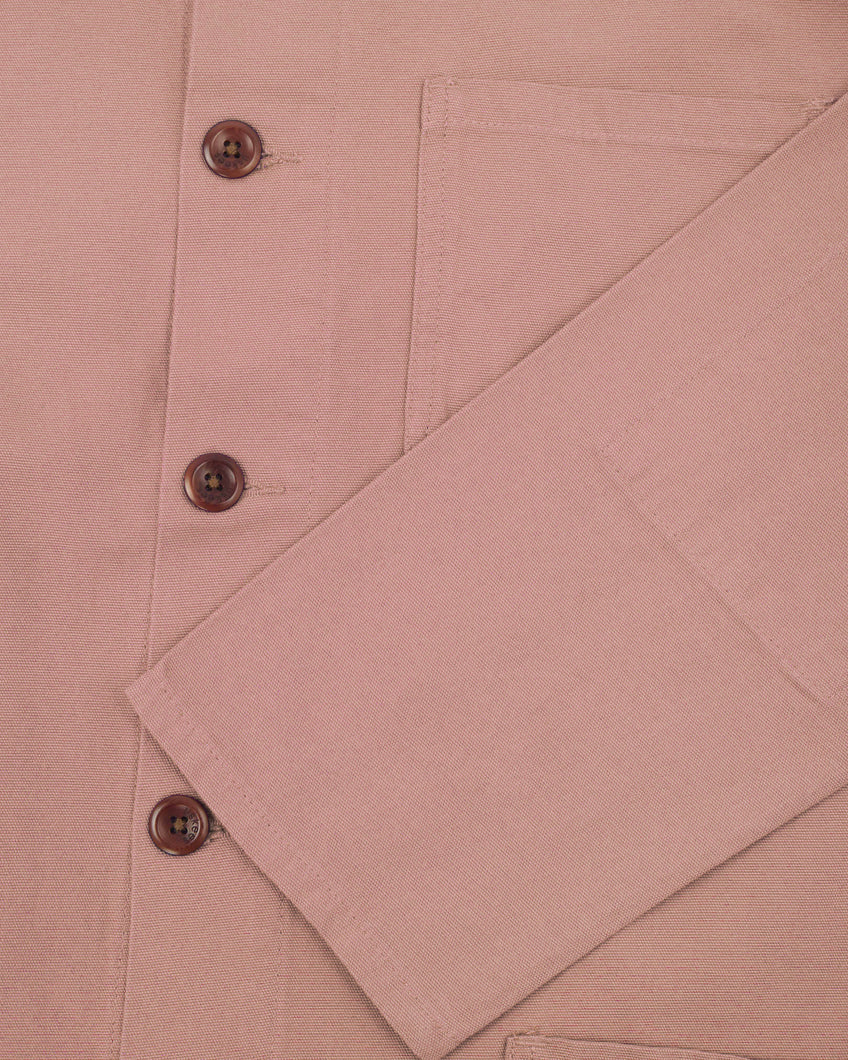 Uskees Buttoned Overshirt Dusky Pink #3001