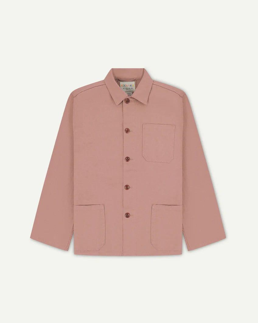 Uskees Buttoned Overshirt Dusky Pink #3001