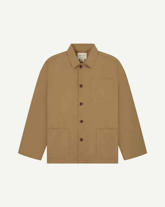 Uskees Button Overshirt Khaki #3001