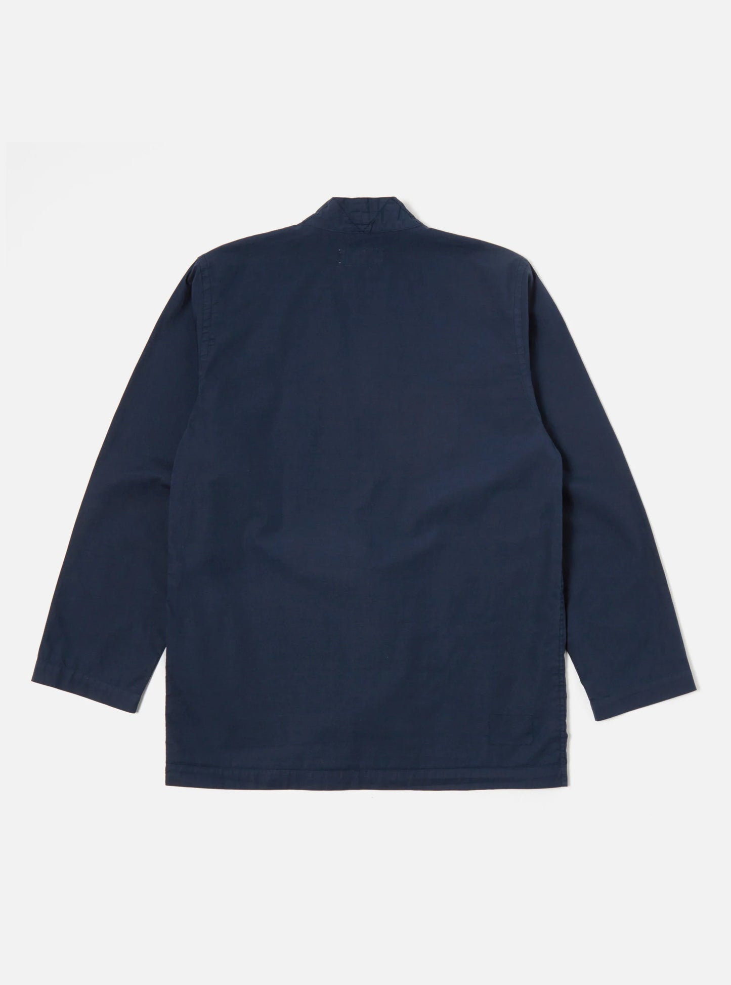 Universal Works Tie Front Jacket In Navy Organic Fine Poplin