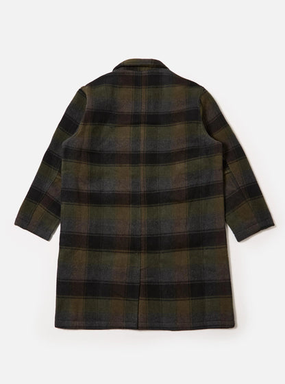 Black/Brown Berlin Wool Check Account Coat