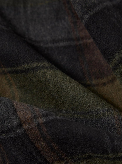 Black/Brown Berlin Wool Check Account Coat