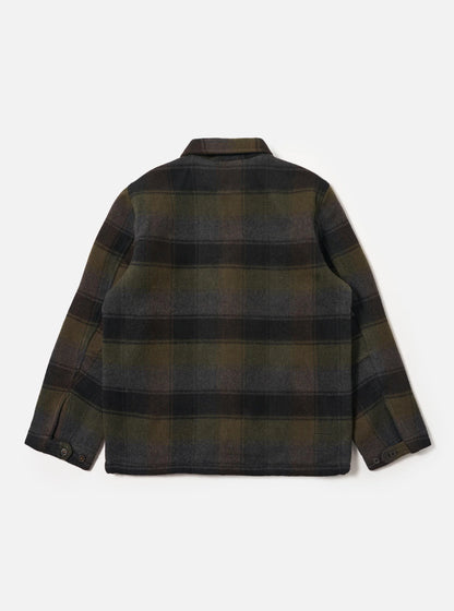Universal Works Berlin Wool Check Wayfarer Jacket Black/Brown