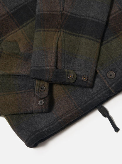 Universal Works Berlin Wool Check Wayfarer Jacket Black/Brown