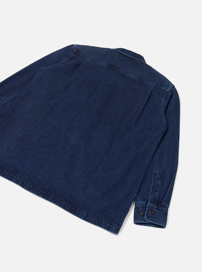 Universal Works Fatigue Shirt  - Indigo Work Denim