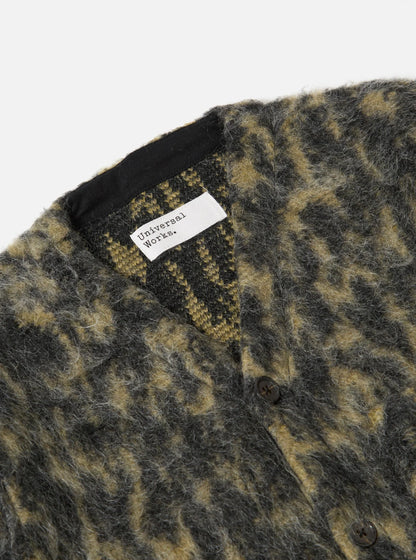 Universal Works Fleece Cardigan Charcoal Dolce