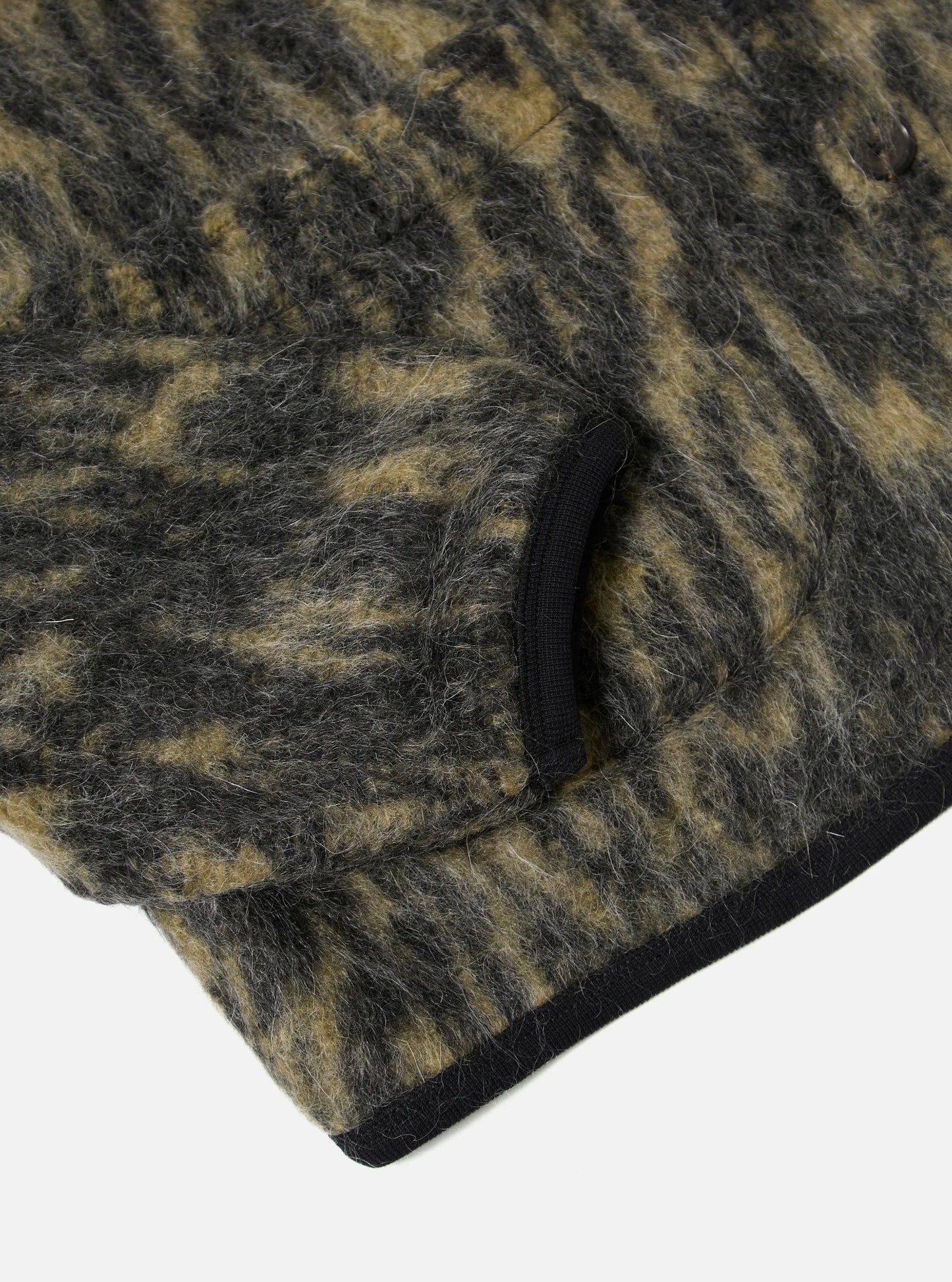 Universal Works Fleece Cardigan Charcoal Dolce