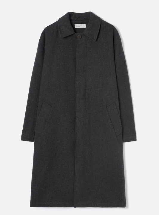 Universal Works Mowbray Mac Coat - Grey Marl