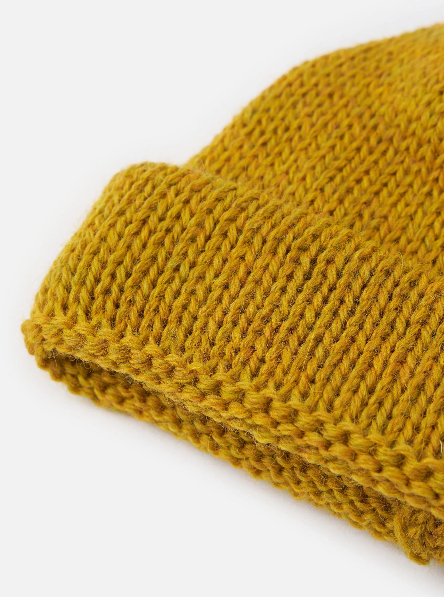 Universal Works British Wool Short Watch Cap - Mustard