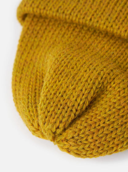 Universal Works British Wool Short Watch Cap - Mustard