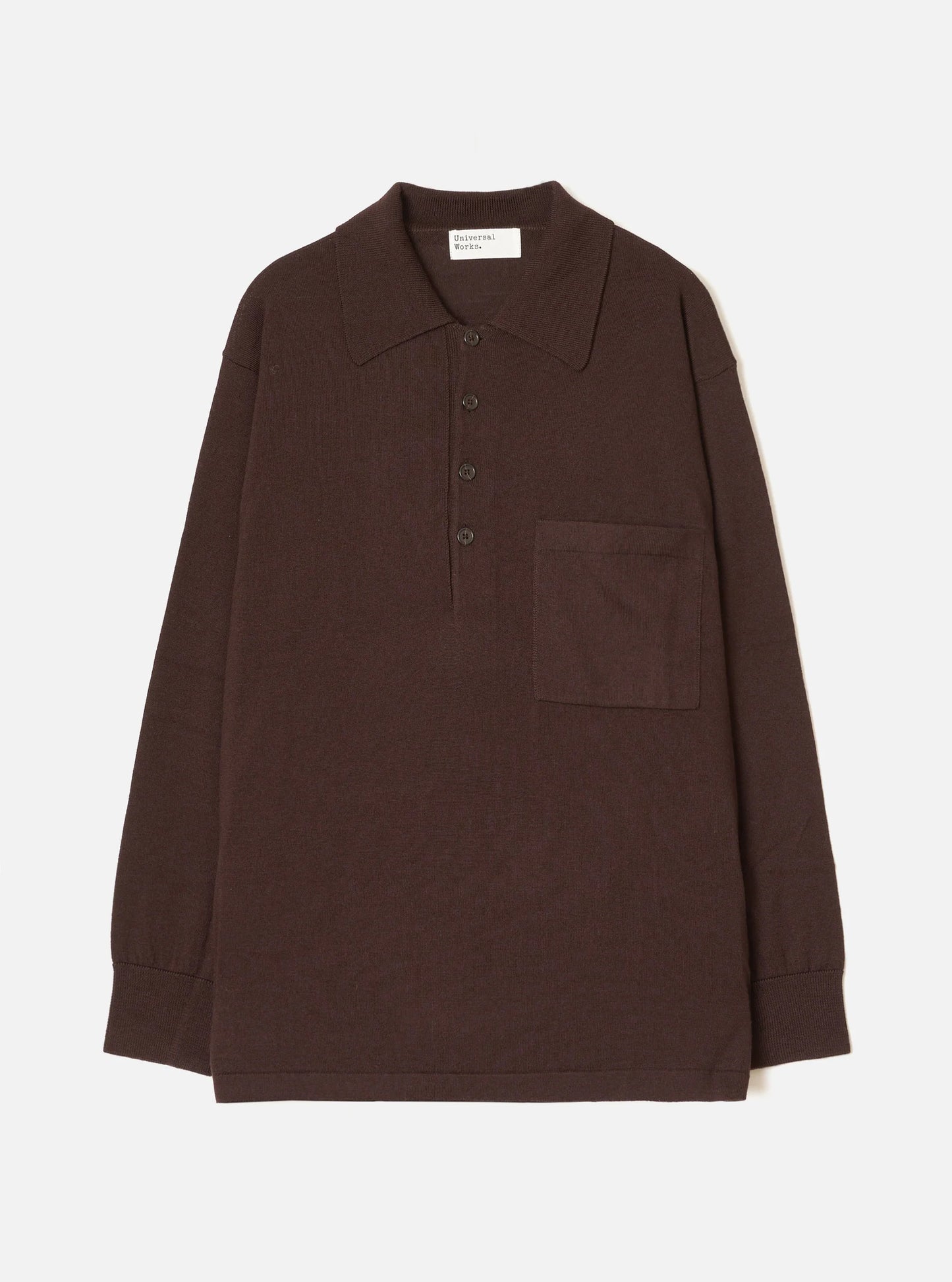 Universal Works Expresso Merino L/S Pullover Knit Shirt