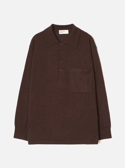 Universal Works Expresso Merino L/S Pullover Knit Shirt