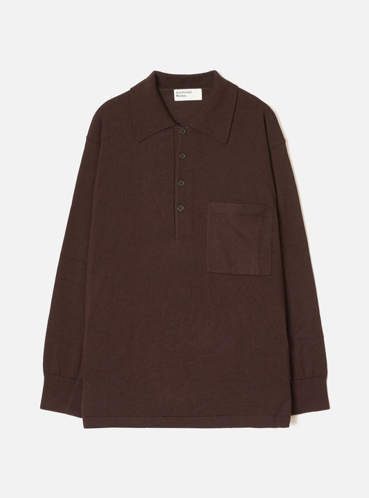 Universal Works Expresso Merino L/S Pullover Knit Shirt