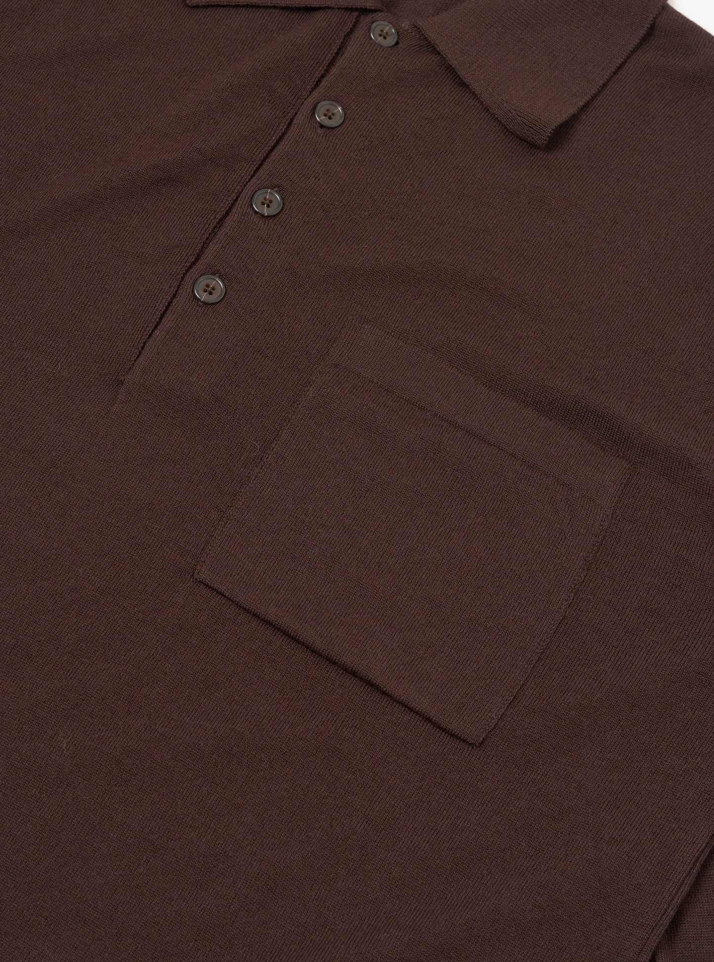 Universal Works Expresso Merino L/S Pullover Knit Shirt