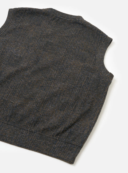 Universal Works Light Knit Sleeveless Crew - Navy Deca