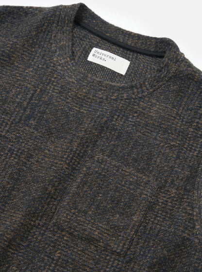 Universal Works Light Knit Sleeveless Crew - Navy Deca