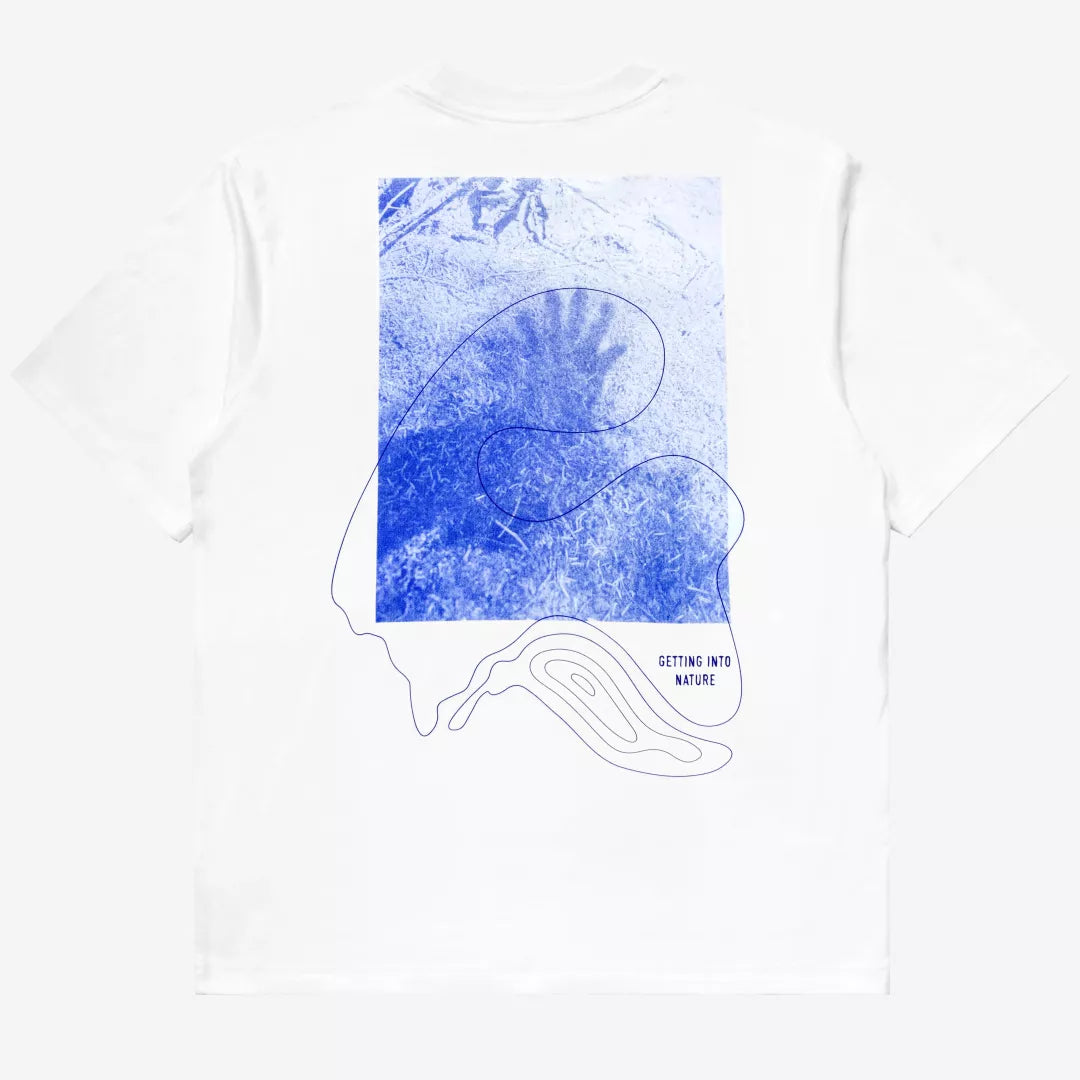 Elliker Rill Hand Print T-Shirt White