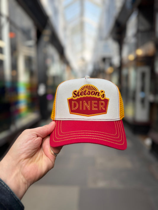 Stetson Diner Trucker Cap - White/Red
