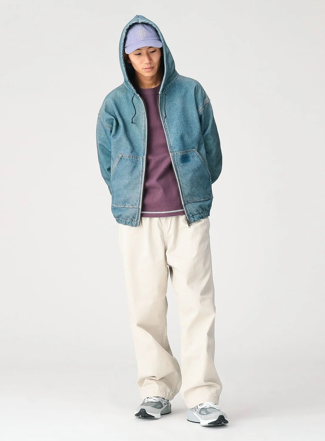 BEAMS Basic Twill Easy Pants - Ivory