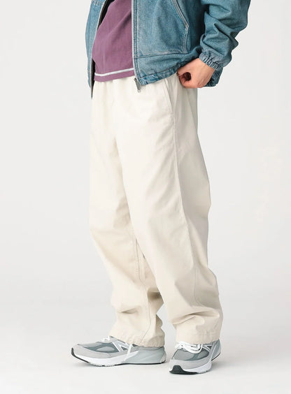 BEAMS Basic Twill Easy Pants - Ivory