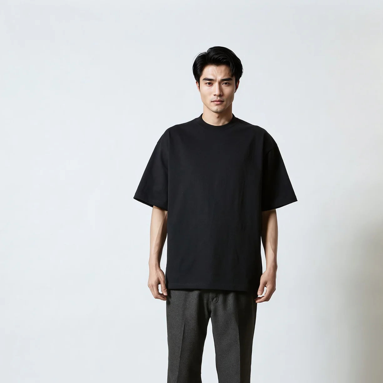 United Athle 9.1oz Magnum Weight Big Silhouette T-shirt Black