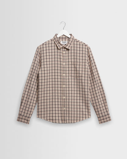 Wax Shelly L/S Dobby Check Ecru