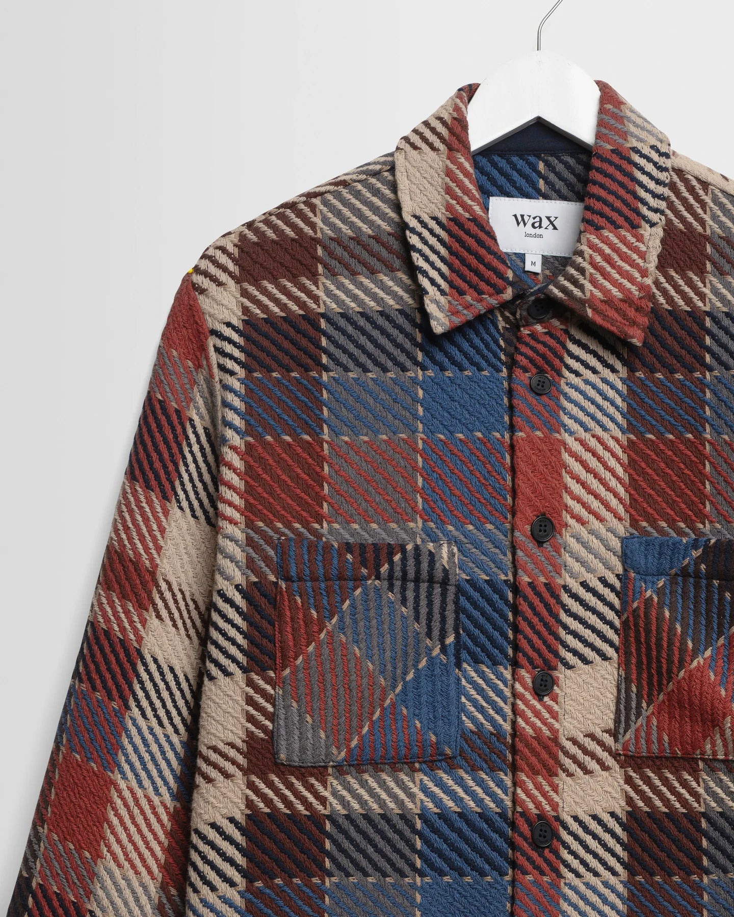 Wax Whiting Pike Check Overshirt - Rust And Multicolour