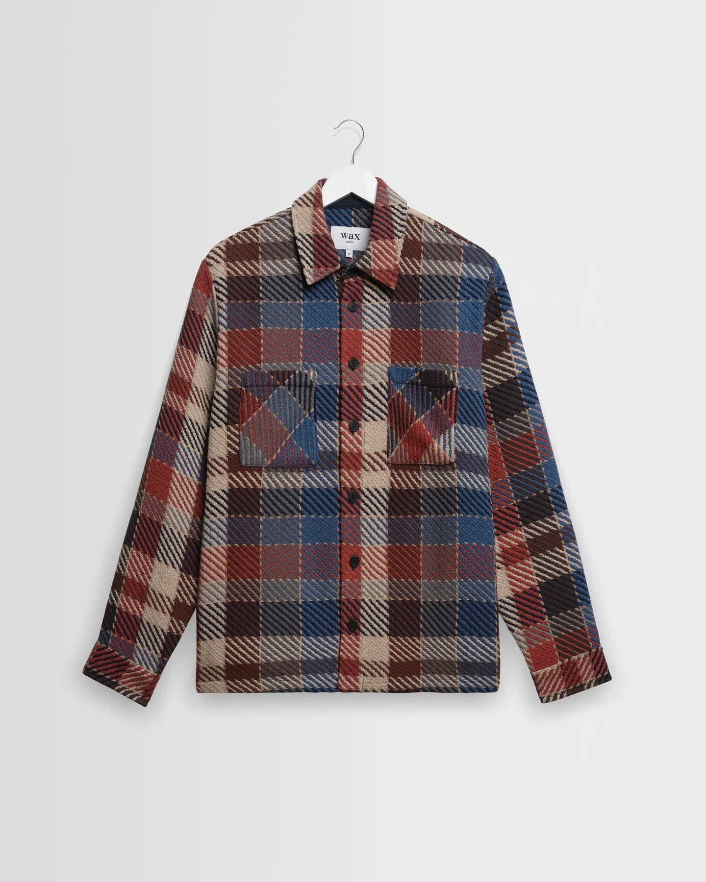 Wax Whiting Pike Check Overshirt - Rust And Multicolour