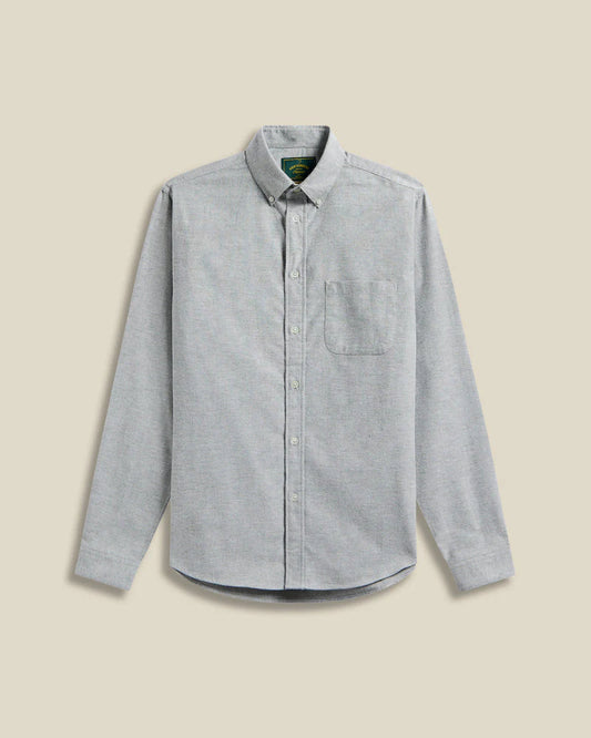 Portuguese Flannel Brushed Oxford Moss Green