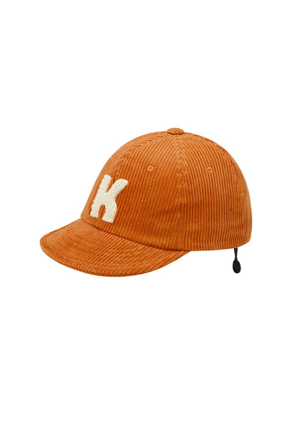 Kappy Designs Corduroy Logo Cap - Orange