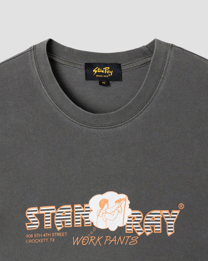 Stan Ray Crocket Pants T-shirt Washed Black