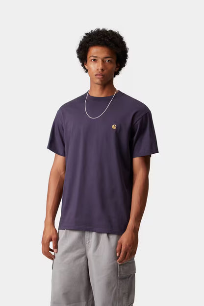 Carhartt WIP Chase T-Shirt Dark Lakers / Gold