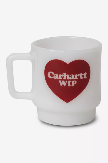 Carhartt WIP Heart Glass Mug White