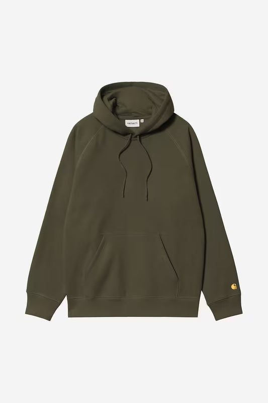 Carhartt WIP Hooded Chase Sweatshirt Olive/Gold