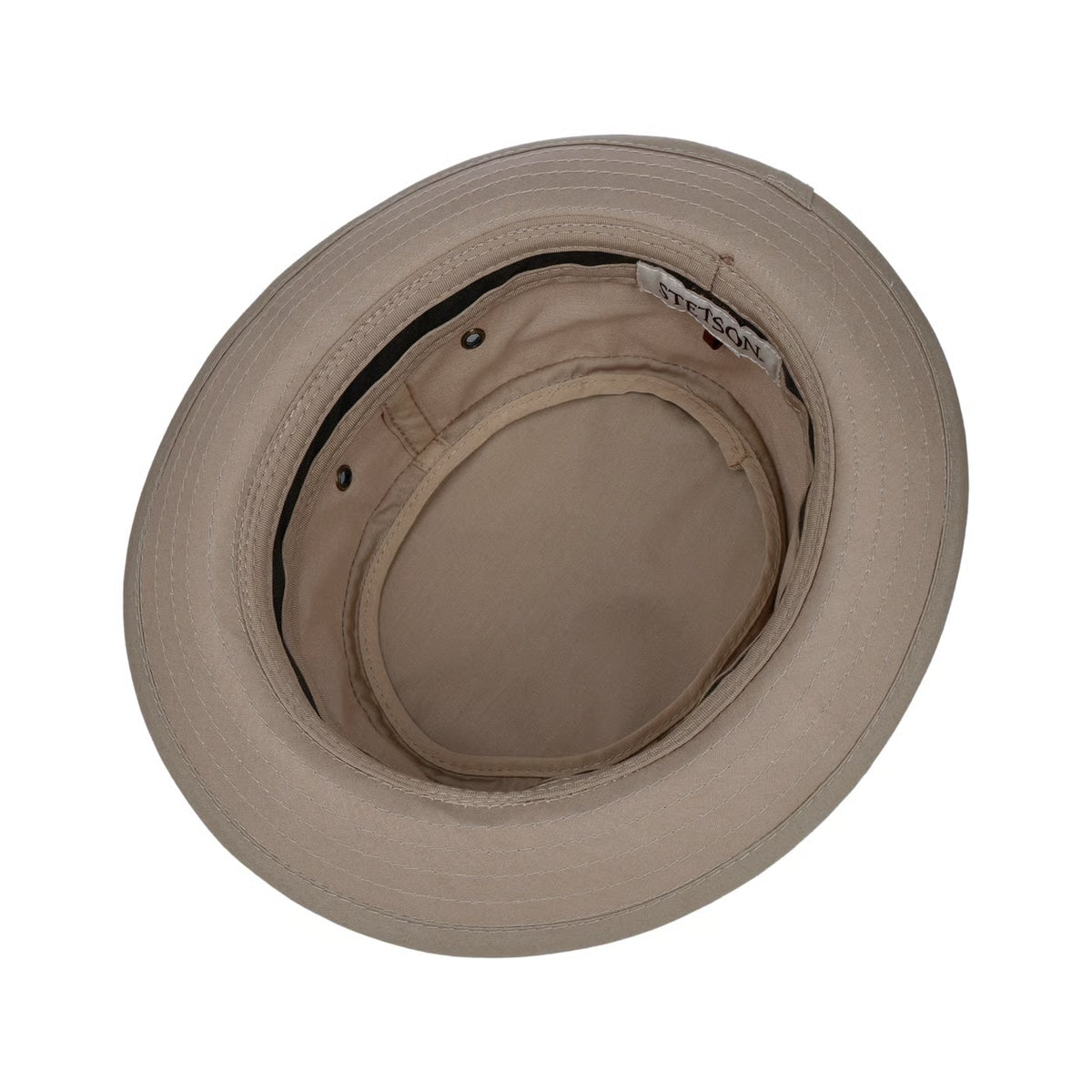 Stetson Classic Band Pork Pie Cloth Hat - Beige