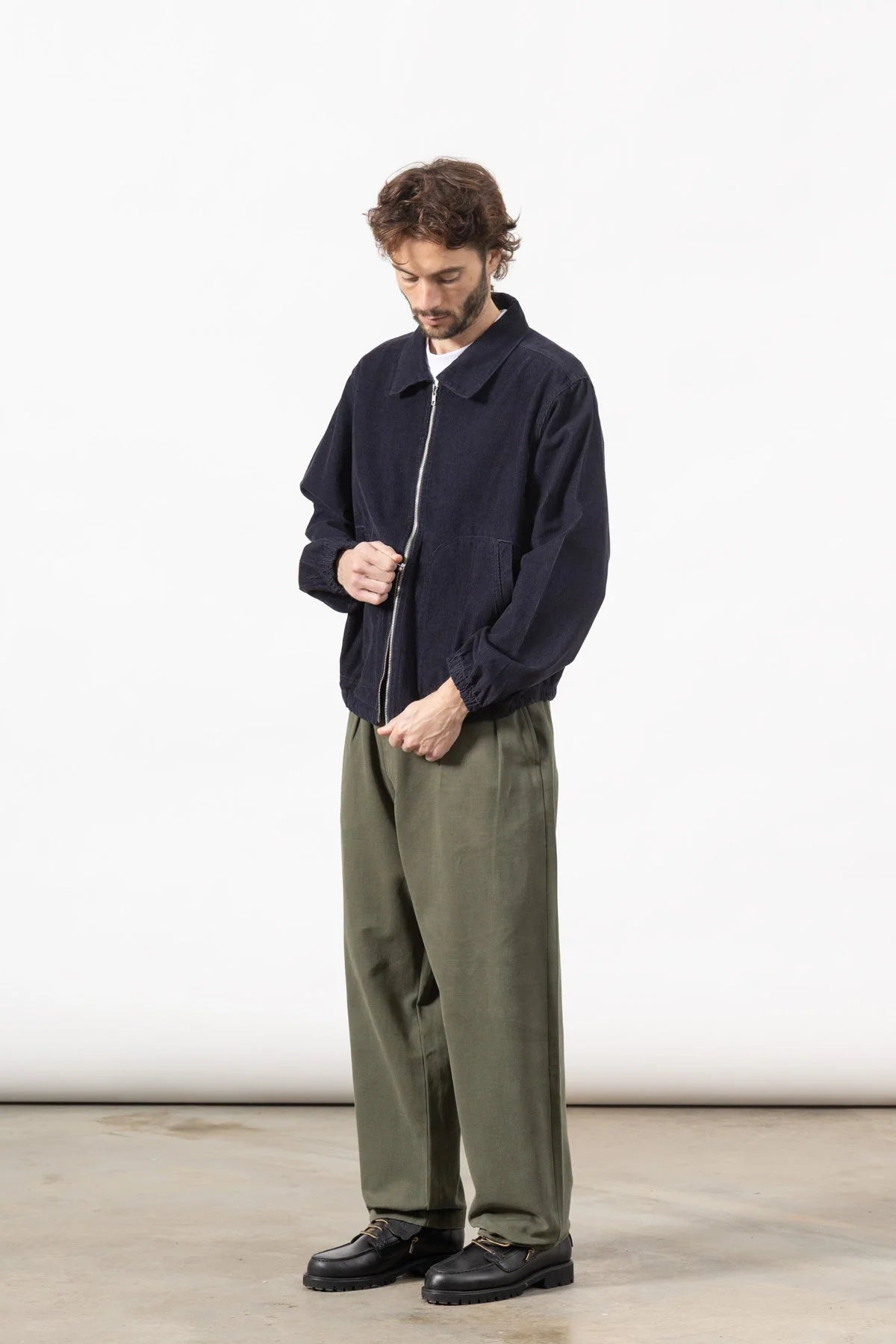 Service Works Fine Cord Work Jacket - Navy
